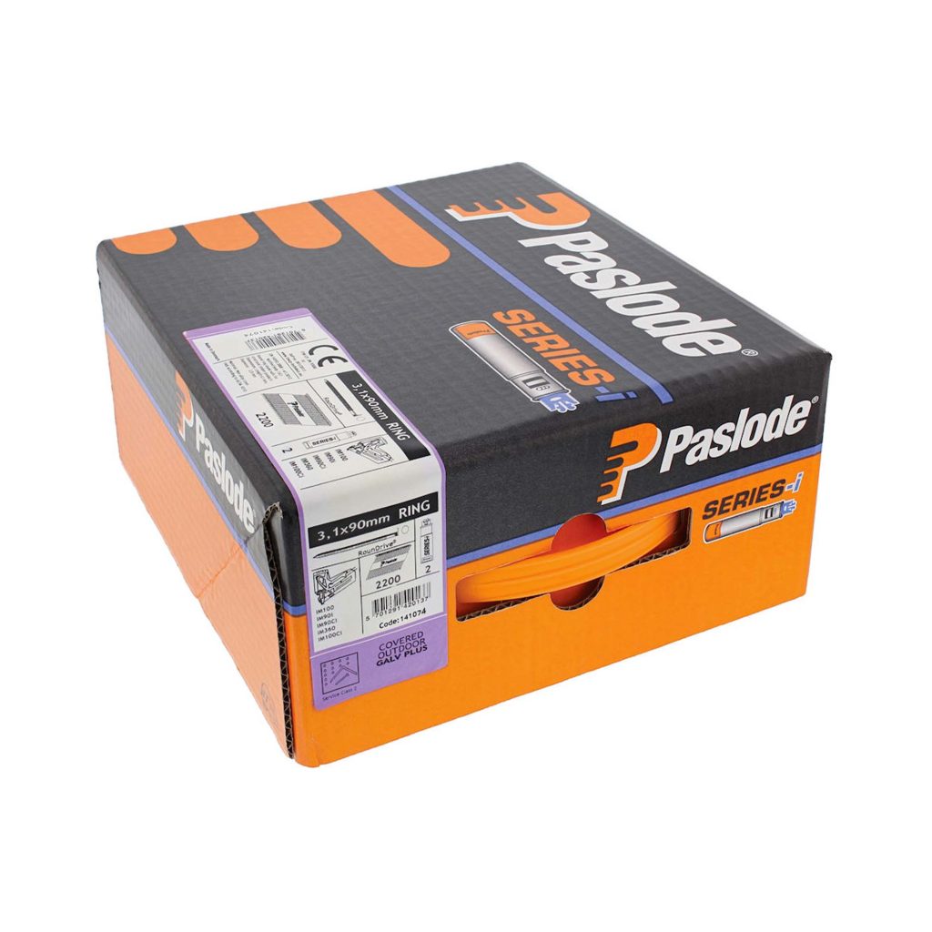 Paslode IM360Ci 63mm Ringed Galvanised Nails Fuel Pack