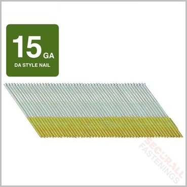 15 Gauge 32mm DA Angled Finish Nails Galvanised