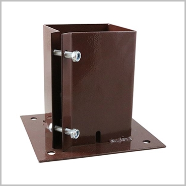 Bolt Down Shoe Fence Supports 150mm 6 inch