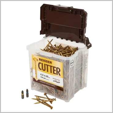 Reisser Cutter Woodscrew Tub - 4.0 x 60mm - Pack of 700