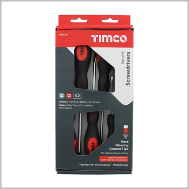 Screwdriver 6pcs Set by Timco