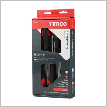 Screwdriver Set 3 Screwdriver 6pcs Set by Timco