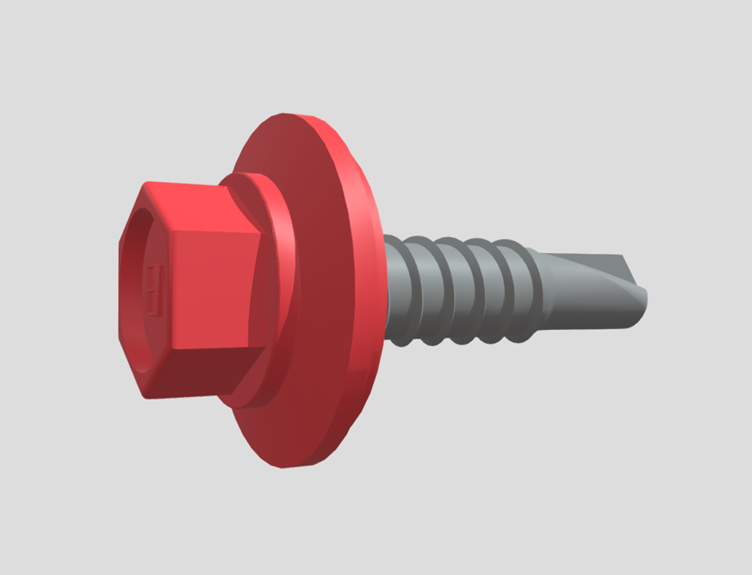 Red Tek Screws Hex Head 6.3 x 22mm