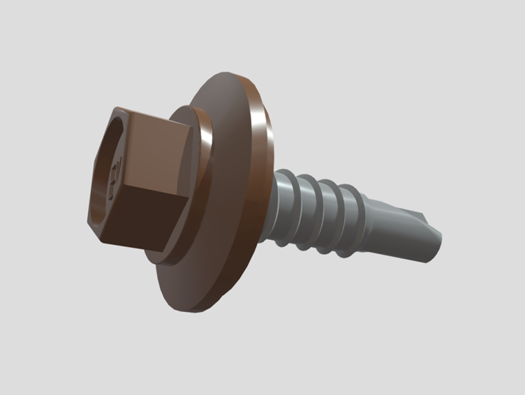 Brown Tek Screws Hex Head 6.3 x 22mm